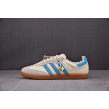 【TC头层】SPORTY & RICH x Ad Samba 米白蓝 IE7096 아디다스