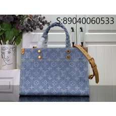 [88factory] 루이비통 렛 고 PM 모노그램 스카이 블루 데님 M24897 28*23*10.5cm