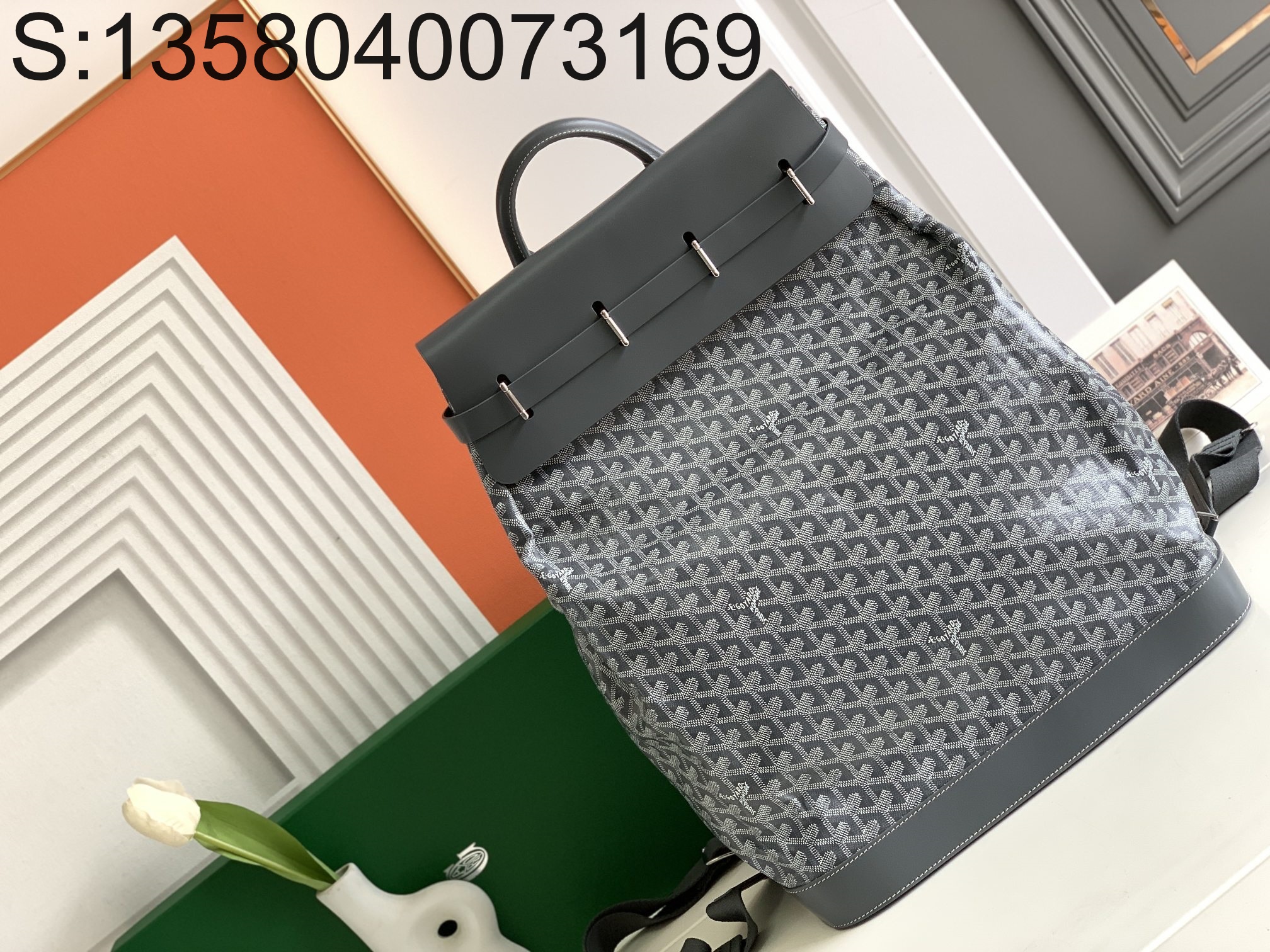 [엠플러스] 고야드 스티머 백 PM 백팩 그레이 48*22*36cm Goyard