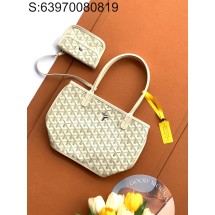 [엠플러스] 고야드 앙주 미니 토트백 20*10*20cm 화이트 Goyard