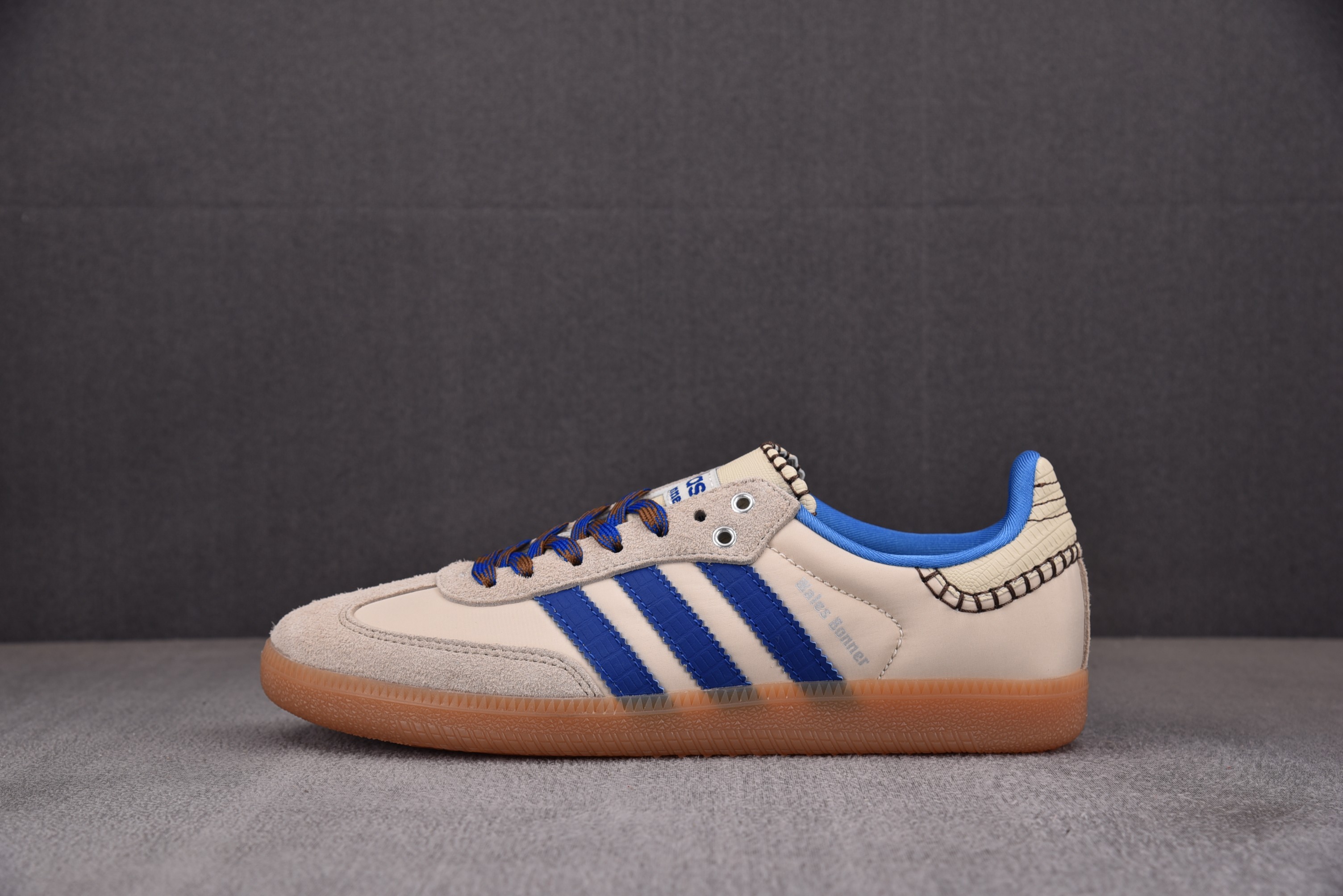 【纯原】Ad Samba Nylon Wales Bonner Wonder Clay Royal 灰白蓝 IH7756 아디다스