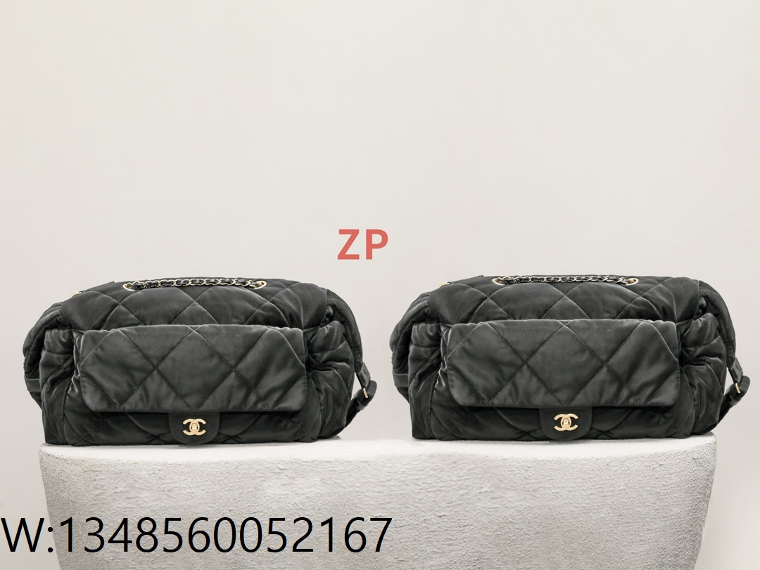 [CD] 샤넬 라지 호보 백 24N 블랙 44cm