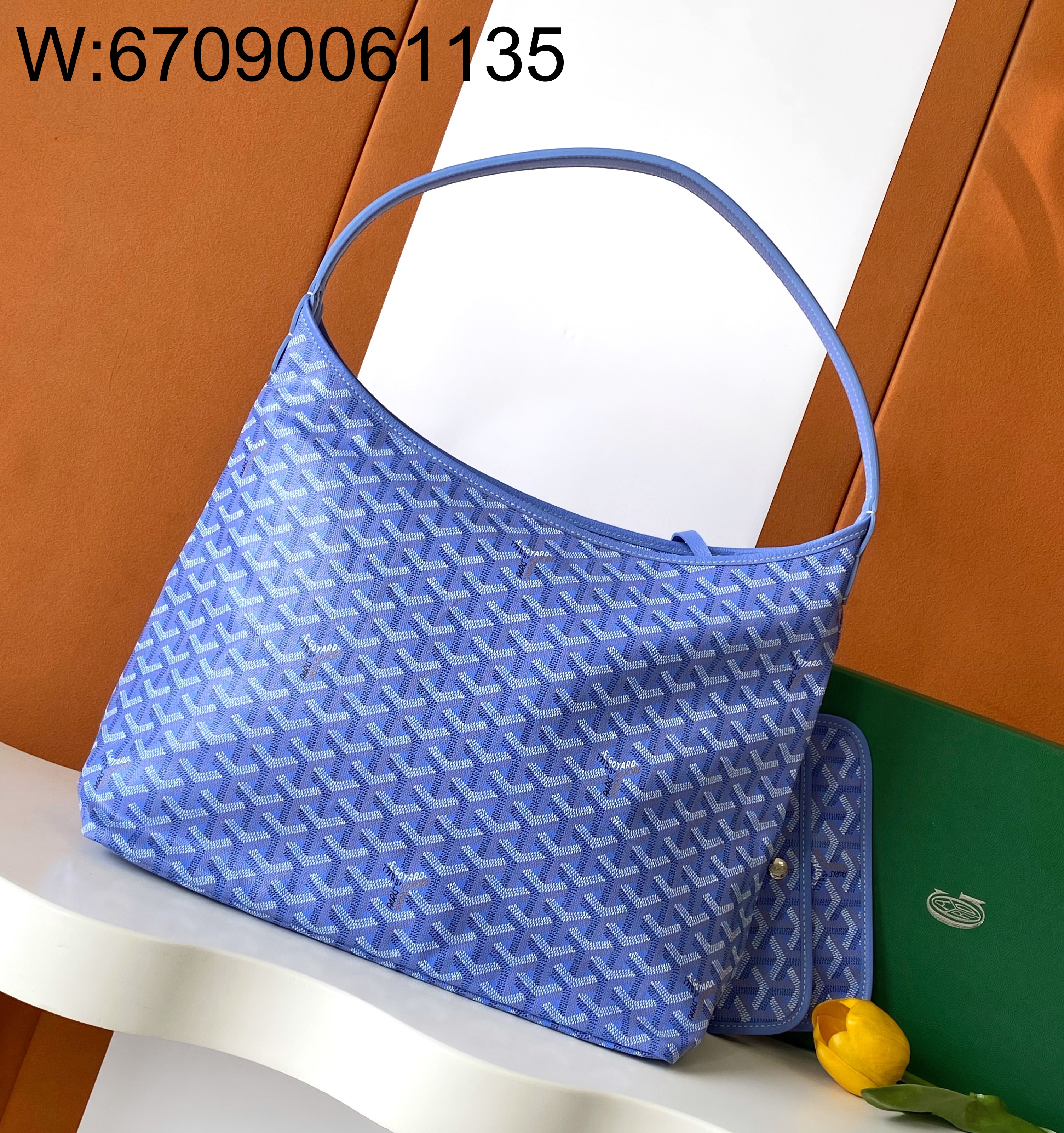 [엠플러스] 고야드 보헴 호보 백 블루 27*15*42cm