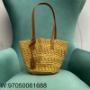 Pomegrante 생로랑 라피아 소재의 PANIER 스몰백 761461 38*20*20cm