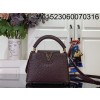 [88factory] 루이비통 카퓌신 미니 타조무늬 21*14*8cm M94227 와인