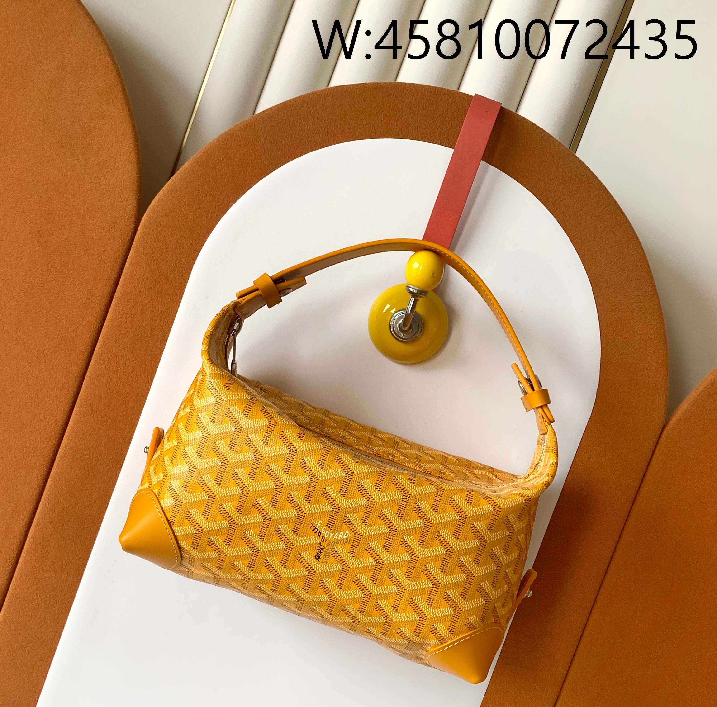 [엠플러스] 고야드 볼링 25 토일리트리백 옐로우 23*13*12cm