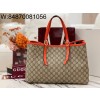 [JHL] 구찌 GG 엠블럼 라지 토트백 815213 38*25.5*15cm 오랜지