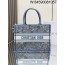 [JHL] 디올 북 토트 백 미듐 화이트 스카이 블루 M1296ZEZG M65E 36*28cm