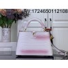 [88factory] 루이비통 카퓌신 BB 악어무늬 M94227 M48865 17.3*9*27cm 화이트 핑크