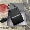 [dxg] 발렌시아가 로고 미니 폰홀더 토트백 겸 숄더백 크로스백 16*20*6cm 블랙