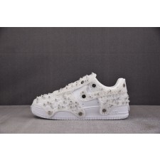 【CY】나이키 에어 포스 1 로우 스왈로브스키 Retroreflective 크리스탈 화이트 (Women's) 화이트 CV7668-100