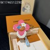 AGG 루이비통 비비엔 핸드백 키링 백참 핑크