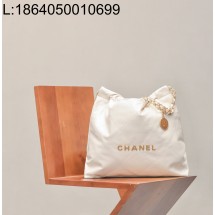 [CD] 샤넬 금장 22백 39*42cm 화이트 이디엄