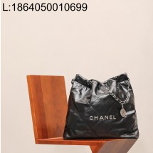 [CD] 샤넬 은장 22백 39*42cm 블랙 이디엄 스몰 2사이즈