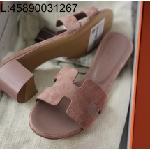[AP공장] 에르메스 오아시스 샌들 뮬 슬리퍼 스웨이드 브라운 5cm