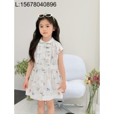 [AC아동복] 펜디 말 프린트 올 오버 원피스 화이트