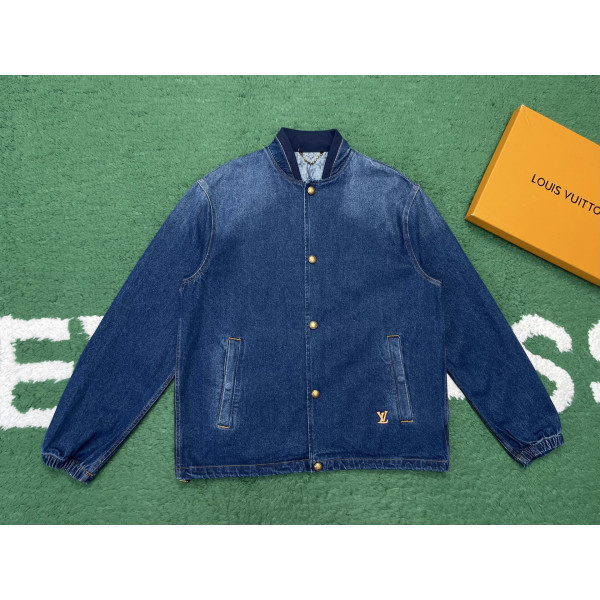 [잔디집1] Louis Vuitton 루이비통 LV 패치 데님 코치 재킷 인디고