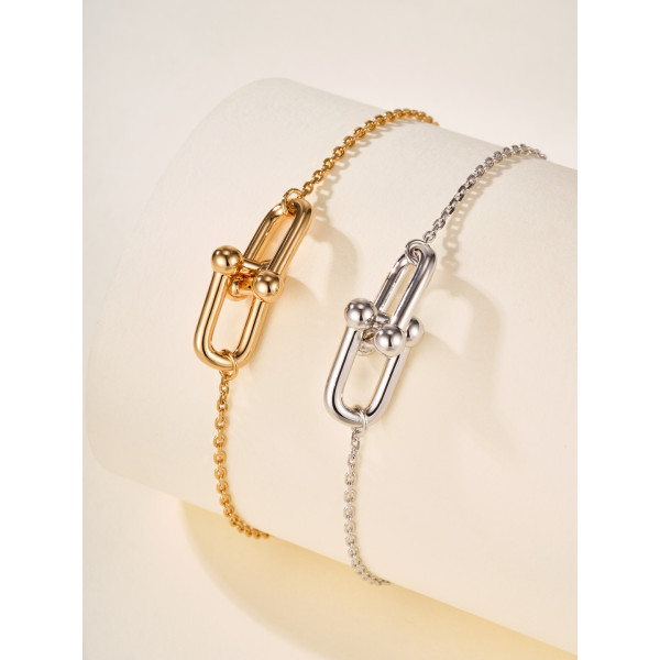 (MASTER) Tiffany & Co. 티파니 HardWear 링크 체인 브레이슬릿 (골드/실버)