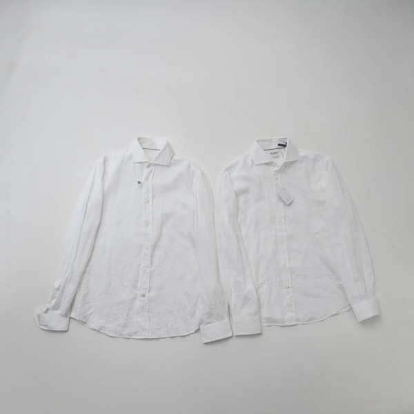 [콜라셀러] Brunello Cucinelli 브루넬로 쿠치넬리 화이트 린넨 셔츠