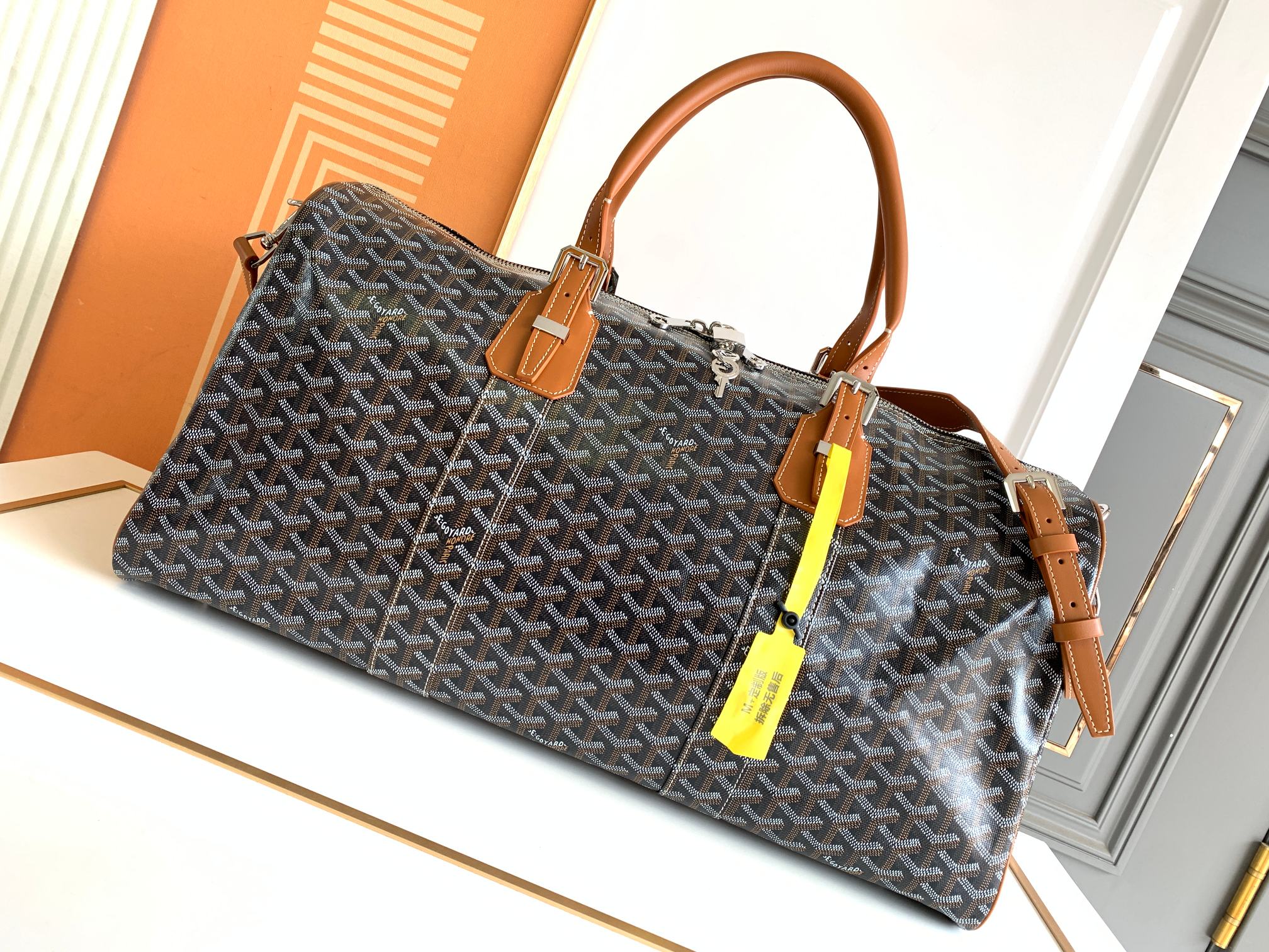 [리미티드] 고야드 보스턴백 50 트래블 백 50*25*30cm 블랙탄