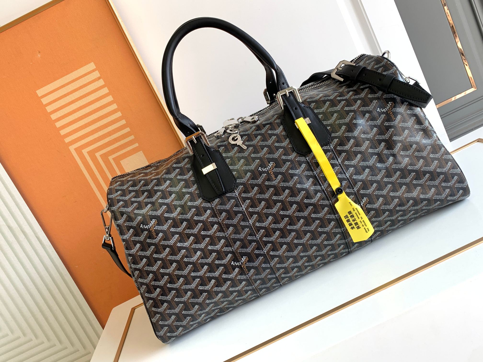 [리미티드] 고야드 보스턴백 45 트래블 백 45*22*27cm 블랙