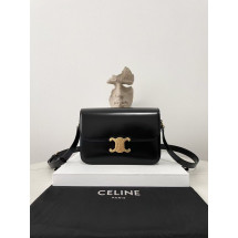 블랙프레임공장 셀린느 클래식 트리옹프 미디움 백 22×16×7cm 블랙